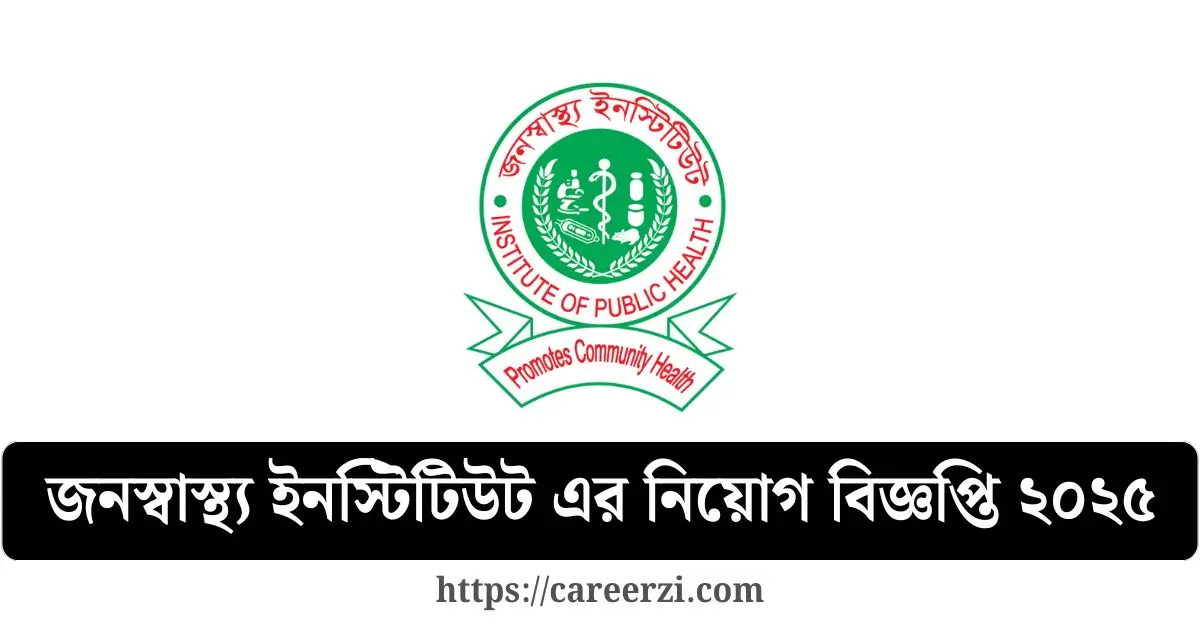 Institute of Public Health Job Circular 2025
