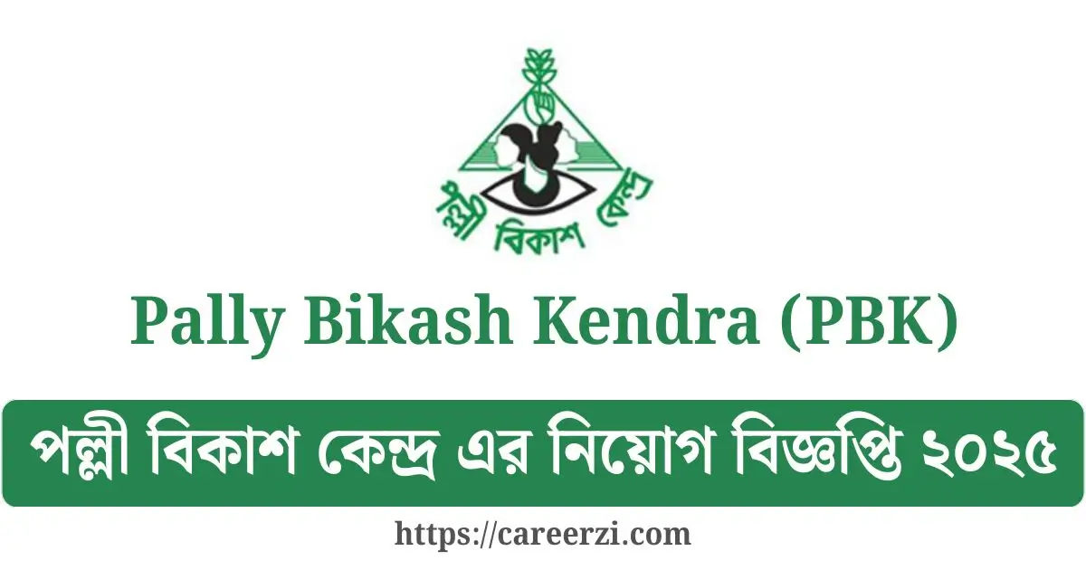 Pally Bikash Kendra Audit Officer Job Circular 2025